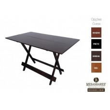 Mesa Dobrável Bar de Madeira 120x70 Embuia - Cod: 800
